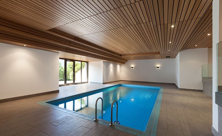 piscine intérieur en déshumidification